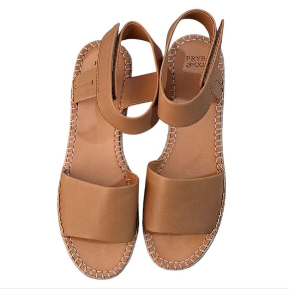 Frye & Co. Amber Espadrille Wedge Chunky Boho Platform Ankle Strap Sandal Sz 10 - Picture 16 of 16